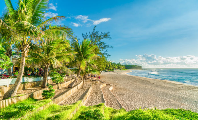 Gemütlicher Strand auf La Réunion